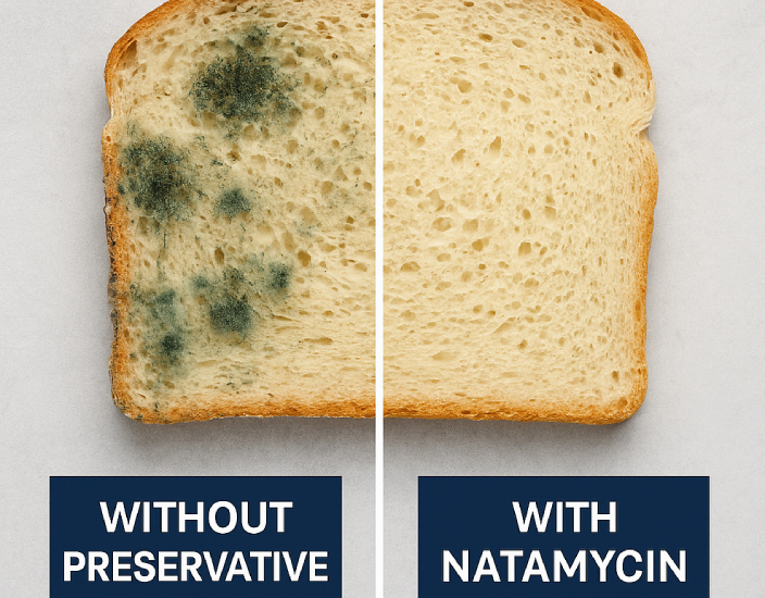 Natamycin prevents food from growing mold