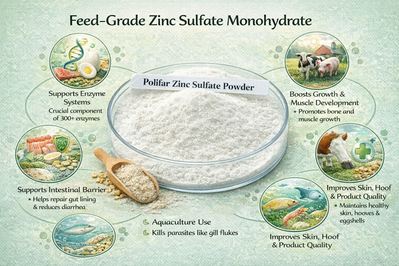 The Core Role of Zinc Sulfate Monohydrate in Feed Additives