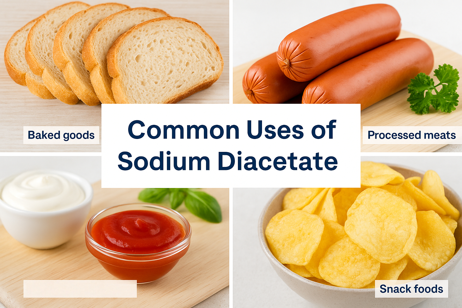 Typical Applications of Sodium diacetate