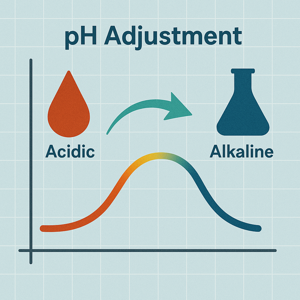 pH adjustment