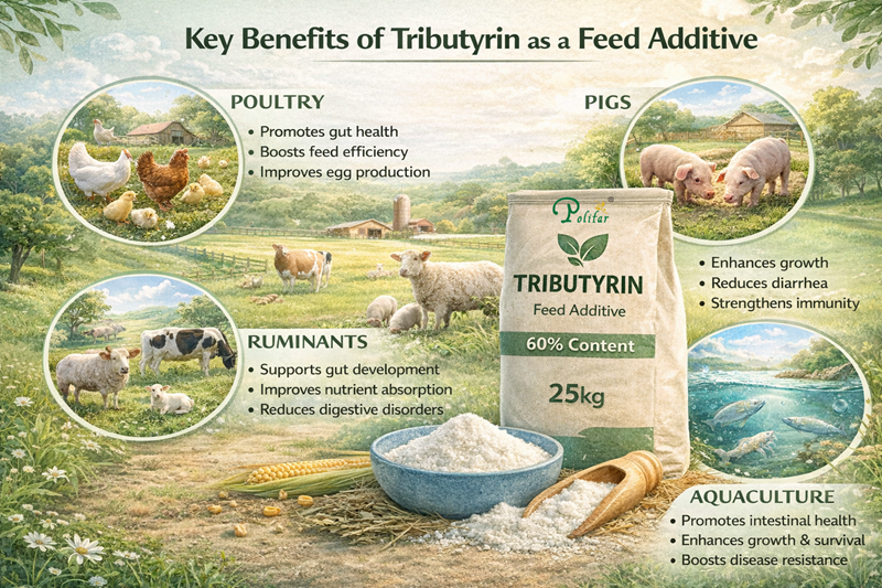 Key Benefits of Tributyrin as a Feed Additive