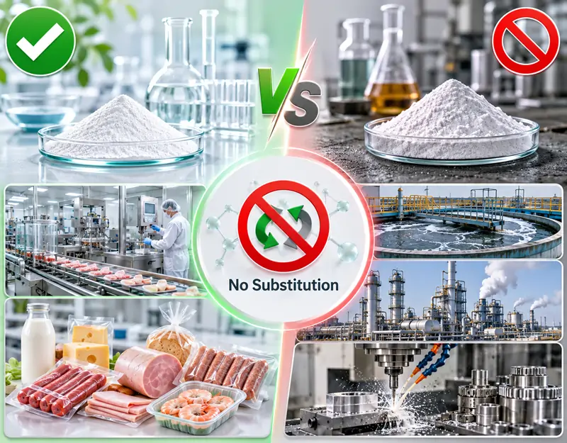 The difference between food-grade and industrial-grade phosphates