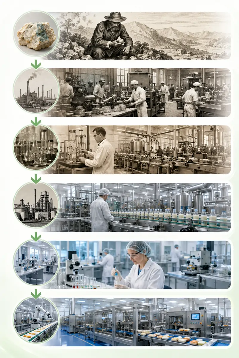 The history of phosphate development